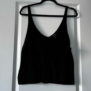 Knit Strappy Tank Crop top